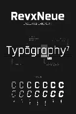 Revx Neue Typeface font