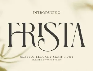 Frista font