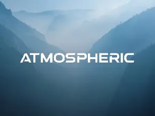 Atmospheric Display font