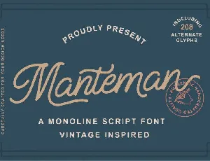 Manteman font