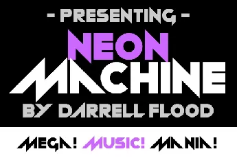 Neon machine Free Download font