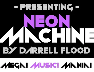 Neon machine Free Download font