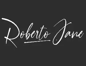 Roberto Jane Demo font