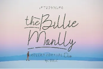 TheBillieMonlly DEMO font