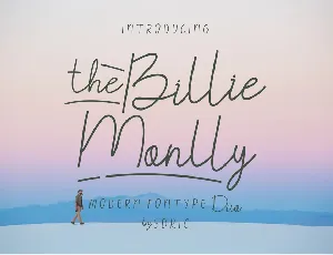 TheBillieMonlly DEMO font