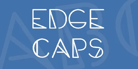 Edge Caps font