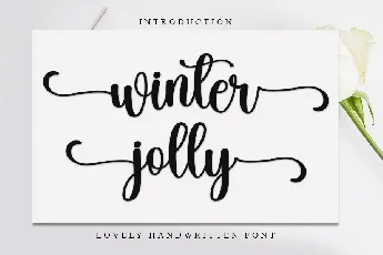 Winter Jolly font