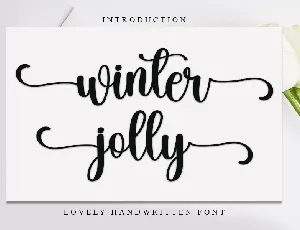 Winter Jolly font