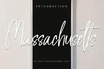 Massachusetts Script font