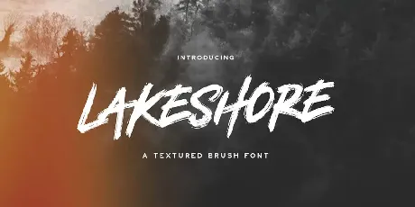 Lakeshore Brush font