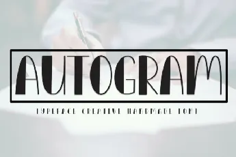 Autogram Display font