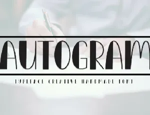 Autogram Display font