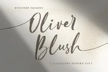 Oliver Blush font