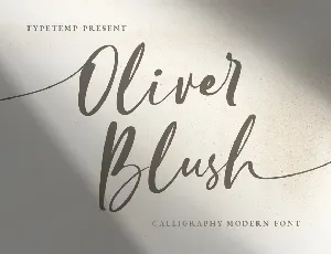 Oliver Blush font