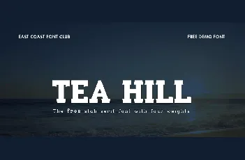 Tea Hill font