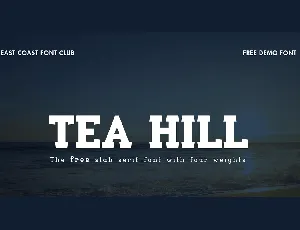 Tea Hill font