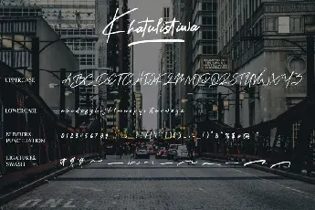 Khatulistiwa Script font