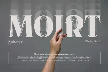 Moirt font