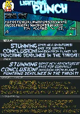 Lightning Punch PG font