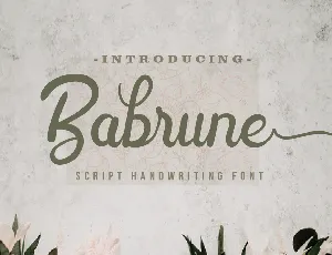 Babrune font