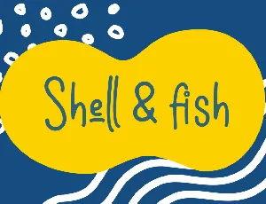 Shell & fish Demo font