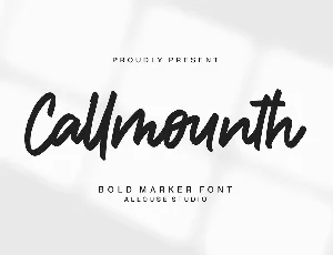 Callmounth font