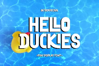 HELLO DUCKIES font