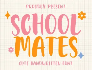 School Mates Display font