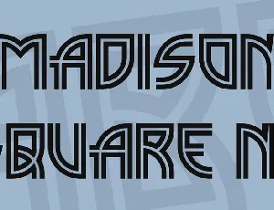 Madison Square NF font