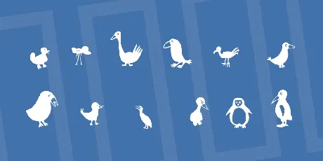 Birds font