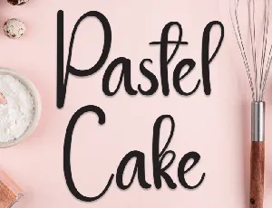 Pastel Cake Script font