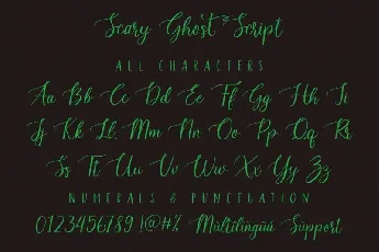 Scary Ghost – Halloween font