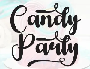 Candy Party Script font