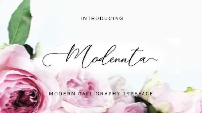 Modennta Script Free font