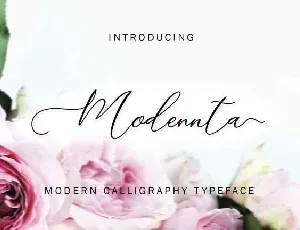 Modennta Script Free font