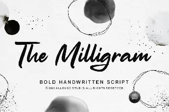 The Milligram font