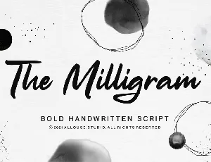 The Milligram font