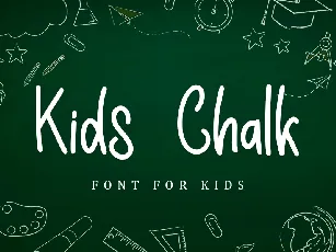 Kids Chalk - Personal Use font