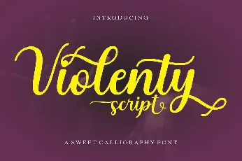 Violenty Script font