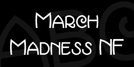 March Madness NF font