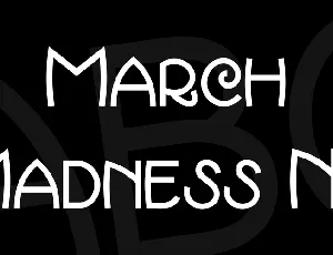 March Madness NF font