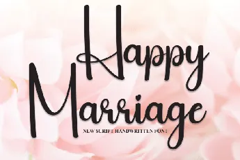 Happy Marriage Script font