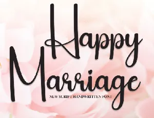 Happy Marriage Script font