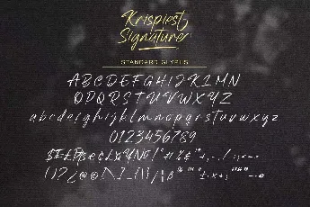 Krispiest Signature font