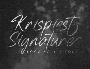 Krispiest Signature font