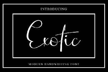 Exotic font