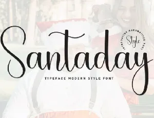 Santaday Script font