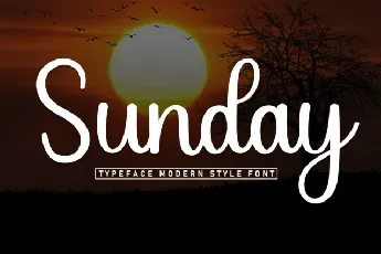 Sunday Handwritten Typeface font