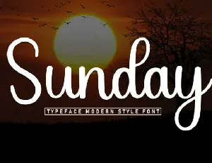 Sunday Handwritten Typeface font