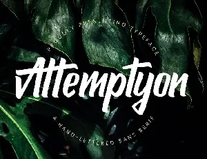 Attemptyon Handwritten font